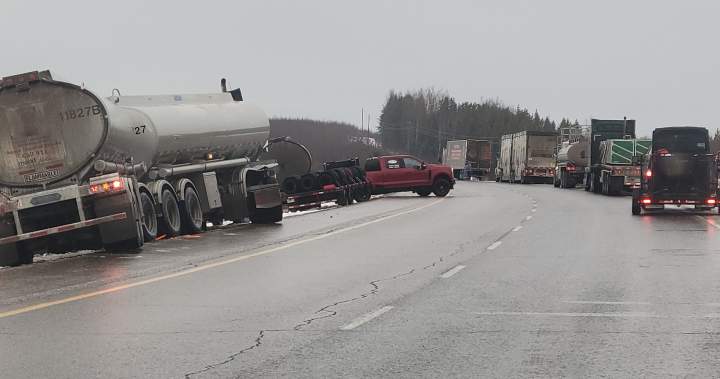 RCMP warn to stay off Highway 63 as freezing rain causes crashes, traffic standstill