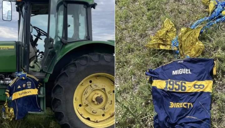 La camiseta de Miguel Ángel Russo que Boca lanzó al cielo en la Bombonera apareció en Uruguay