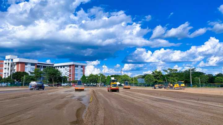 Avanza la construcción de la plazoleta de eventos más grande de Yopal