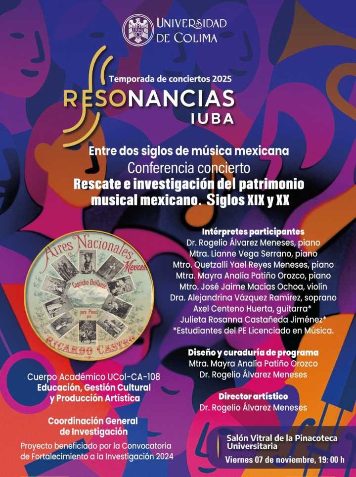 Resonancias IUBA presenta “Entre dos siglos de música mexicana”