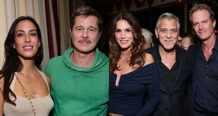 George Clooney Gets Support from Brad Pitt & Cindy Crawford at ‘Jay Kelly’ Premiere! | Adam Sandler, Bono, Brad Pitt, Charlie Rowe, Cindy Crawford, Emily Mortimer, Eve Hewson, George Clooney, Grace Ed