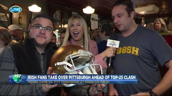 ABC57 Kickoff: Irish pub in Pittsburgh holds Notre Dame fan fest ahead of big game