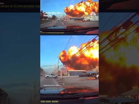 Dashcam captured moment UPS Flight 2976 crashed