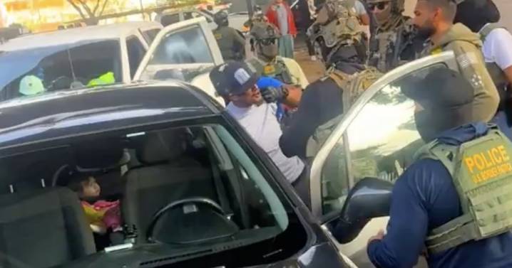 Masked Trump Goons Snatch U.S. Citizen’s Car With Toddler in the Back