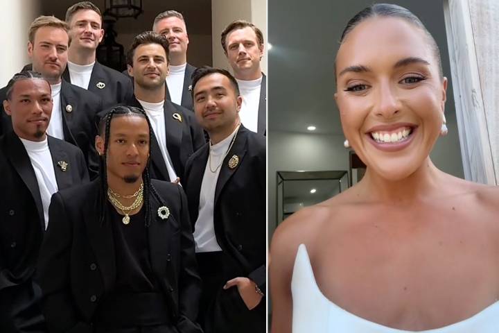 Groom Asks Wedding Party to Wear Bride's Late Grandmother's Brooches (Exclusive)