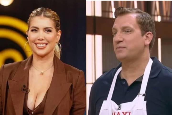 “Abrí esa boquita”. Una noche medieval disparó un pícaro ida y vuelta entre Maxi López y Wanda en MasterChef Celebrity