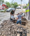 Reparó COMAPA fugas de agua potable en el fraccionamiento San Valentín