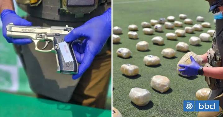 Cae banda extranjera con más de 370 kilos de droga, armas y municiones en Calama