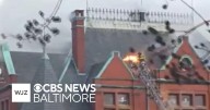 Crews respond to large fire in Baltimore's Hampden neighborhood
