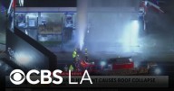 Geyser from sheared hydrant causes roof collapse in Tarzana