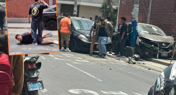 Santa Anita: Dos policía heridos en intervención a presunto ‘robacasas’ cerca de colegio | VIDEO Delincuente intentó escapar en su auto, pero chocó contra un colegio. ¡Mira los detalles!