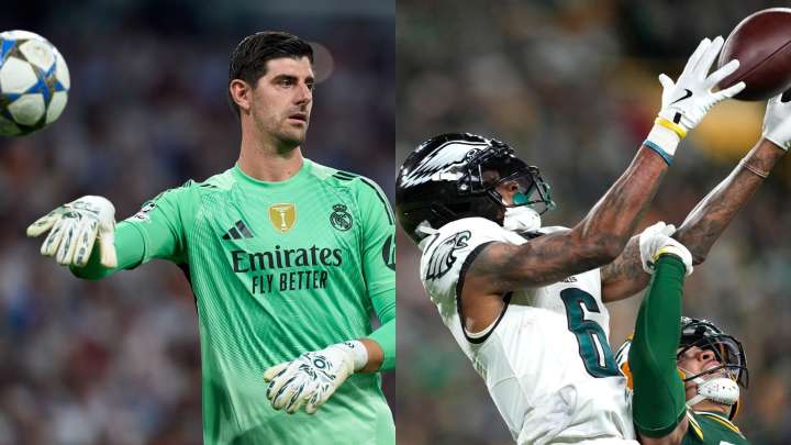 El reto viral de Courtois contra una superestrella de la NFL: ¿Podría dedicarse al fútbol americano?