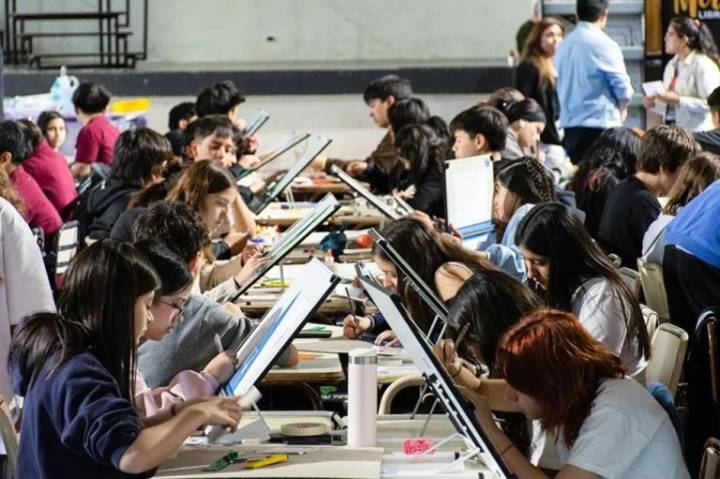 Escuelas técnicas compitieron en las Olimpiadas Provinciales de Dibujo