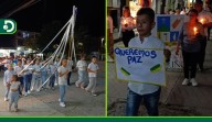 Habitantes de Nariño marcharon por la paz en medio de la creciente ola de violencia que golpea al municipio