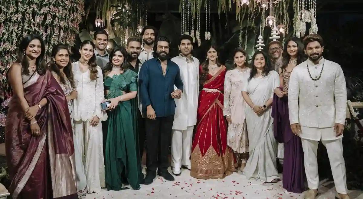 Photo Moment: Allu Arjun & Ram Charan shine together at Allu Sirish’s engagement