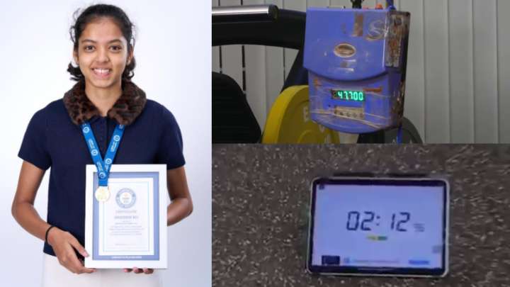 Congress MLA Veerendra Pappi’s daughter creates Guinness record in extreme sport
