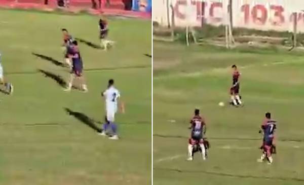 Se quedaron parados en protesta por el arbitraje y cayeron 6-0: el reclamo de un equipo que se hizo viral