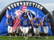 Resurrection Christian football storms into 2A second round with rout of Denver West