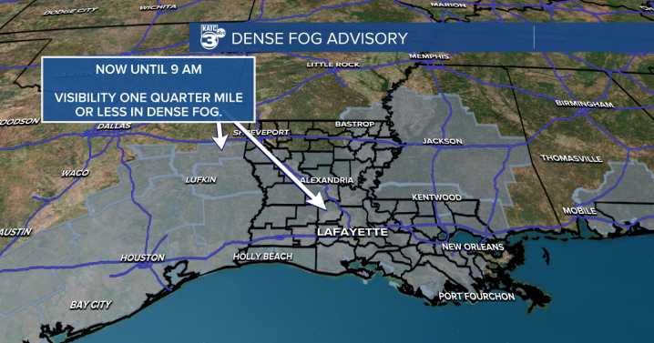 Foggy start to the morning with warm afternoon highs
