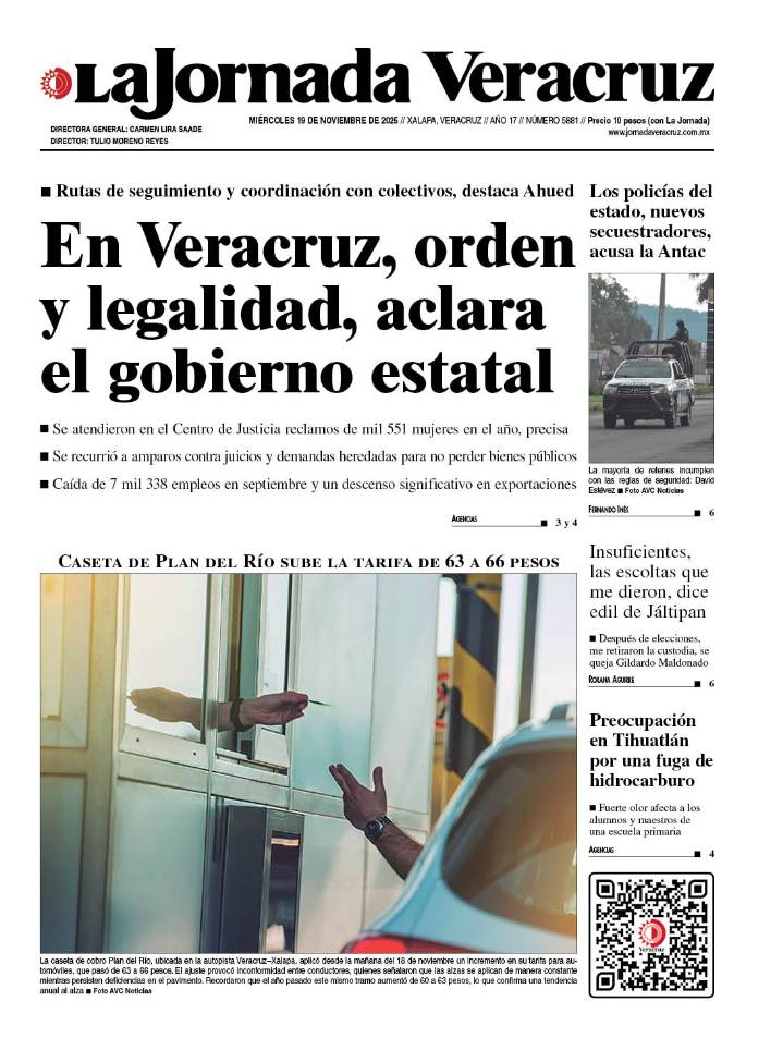 Portada del 19 de noviembre de 2025