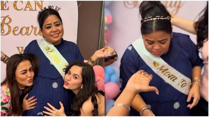 Inside Bharti Singh's surprise baby shower by her 'team baby girl'