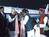 Amit Shah arrives in Patna ahead of Nitish Kumar's swearing