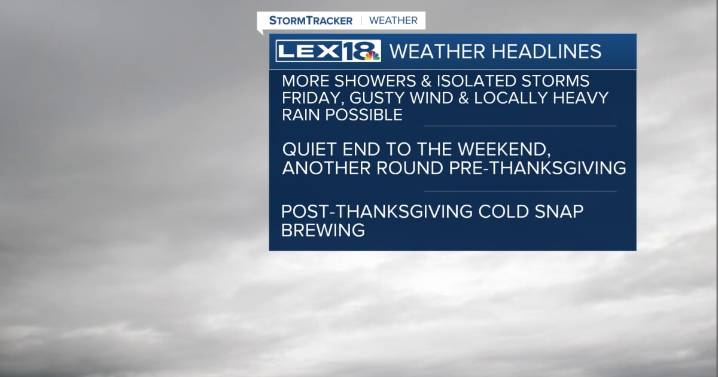 A Wet Start to the Weekend, More Rain Friday