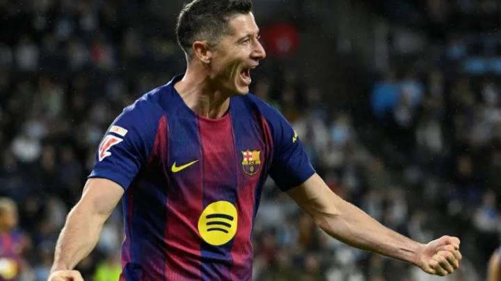 Barça conquista Vigo con triple goleada de Lewandowski (4