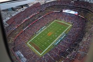 Trump Celebrates ‘Greatest Flyover Ever’ As He Jets into Commanders Game