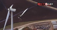 Wind turbine blade detaches in Plymouth