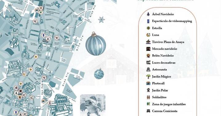 ¿Dónde se ubicarán los adornos y espectáculos navideños en Salamanca?