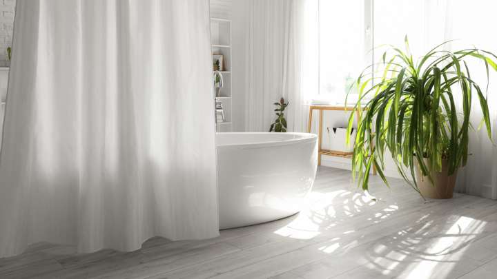 Natural Materials For Your Shower Curtains That Give You A Spa Bathroom Look