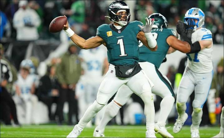 NFL: Los Eagles se imponen a los Lions y suman cuatro victorias consecutivas