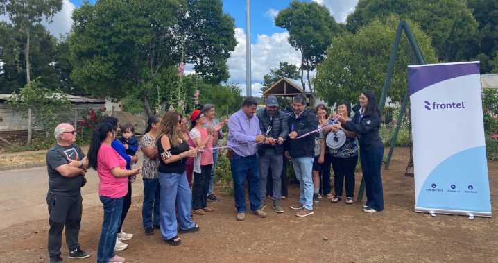 Empresa eléctrica instala nuevo sistema de iluminación en plazoleta de Pemuco