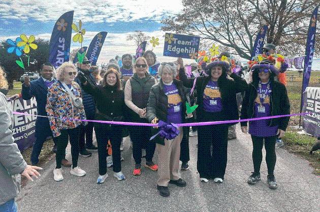 Team Edgehill leads the fundraising and the pack at the Walk to End Alzheimer’s
