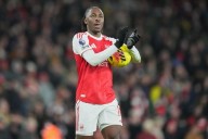 Too Eze: Midfield star's hat trick helps Arsenal beat Spurs and take 6