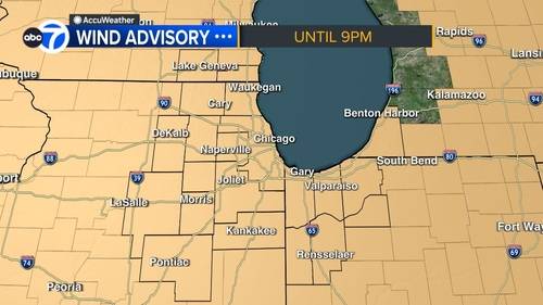 Chicago weather forecast: Wind Advisory in effect Wednesday | Several inches of snow possible Thanksgiving weekend - ABC7 Chicago