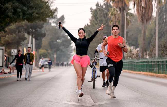 Disfrutan saltillenses de actividades en la Ruta Recreativa