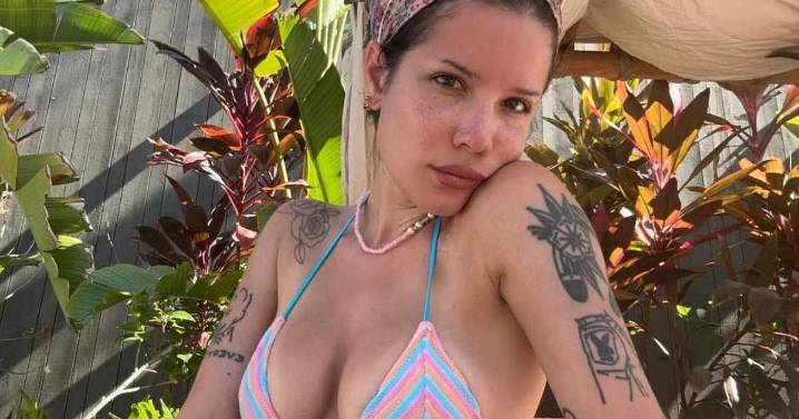 Halsey's Bikini Photos Flaunt Cheeky String Details