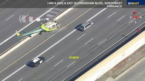 Suspect leads CHP from Sherman Oaks to U.S.-Mexico border, crossed into Mexico