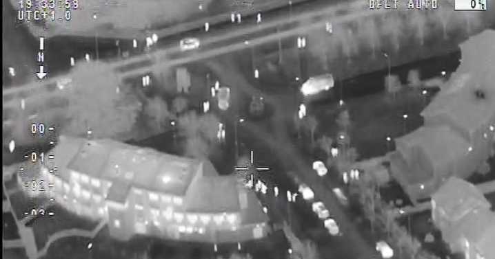 Edinburgh police helicopter footage captures huge operation to tackle firework yobs