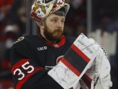 Ottawa Senators' goalie Linus Ullmark is drowning out the noise