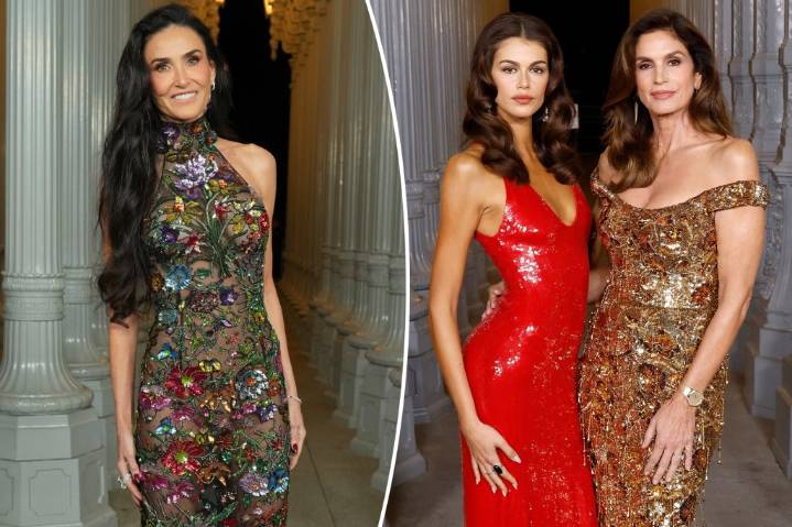 2025 LACMA Art+Film Gala red carpet: Demi Moore, Kaia Gerber, Cindy Crawford and more stars attend