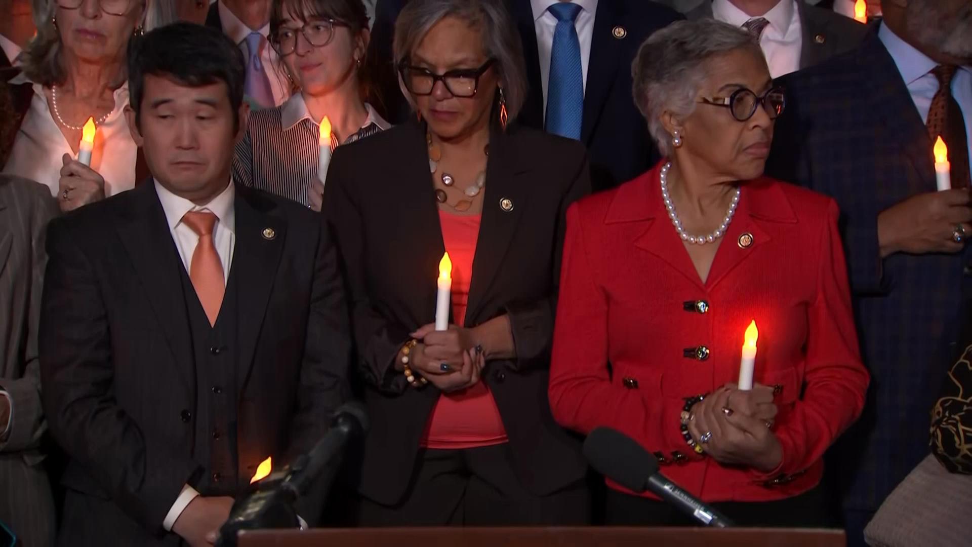 Epstein accusers cheer following Senate vote on Epstein bill