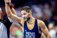 Penn State wrestlers put up big numbers against outmanned Oklahoma in season