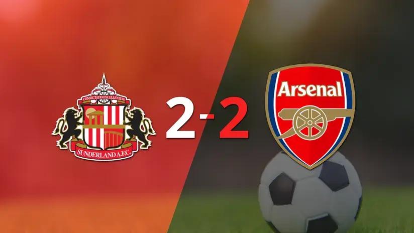 Premier League: Sunderland saca agónico empate ante Arsenal con gol de Brian Brobbey