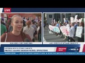 "We are all from immigrants" | Protesters gather in Charlotte as Border Patrol