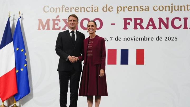 Sheinbaum y Macron desde Palacio Nacional celebran una nueva etapa diplomática