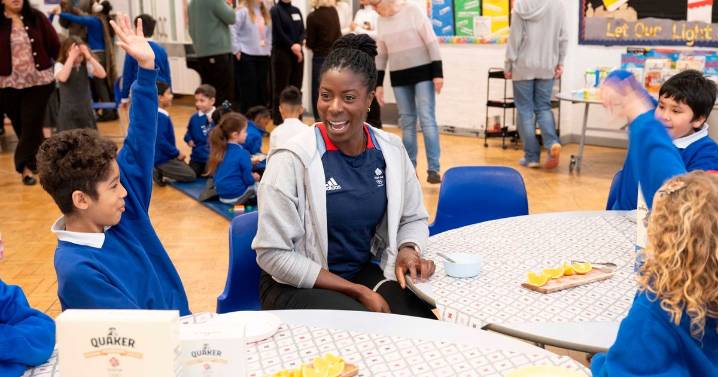 Olympic champions head back to the classroom to inspire school children