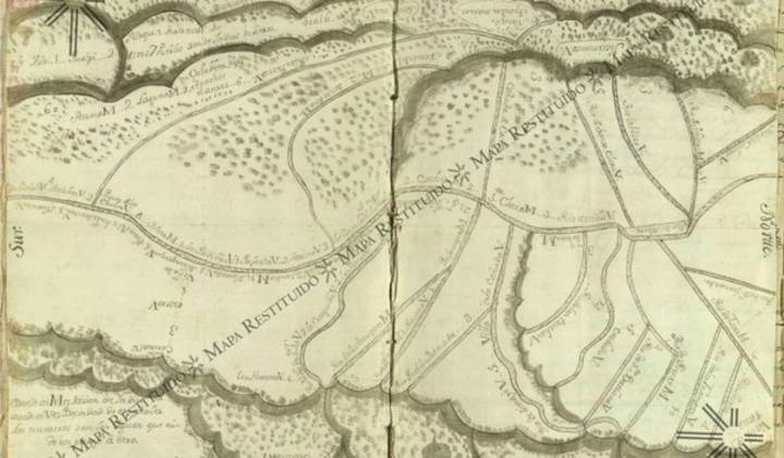 México recupera el mapa de la Villa de Santa fe, Nuevo México, un testimonio clave del siglo XVIII